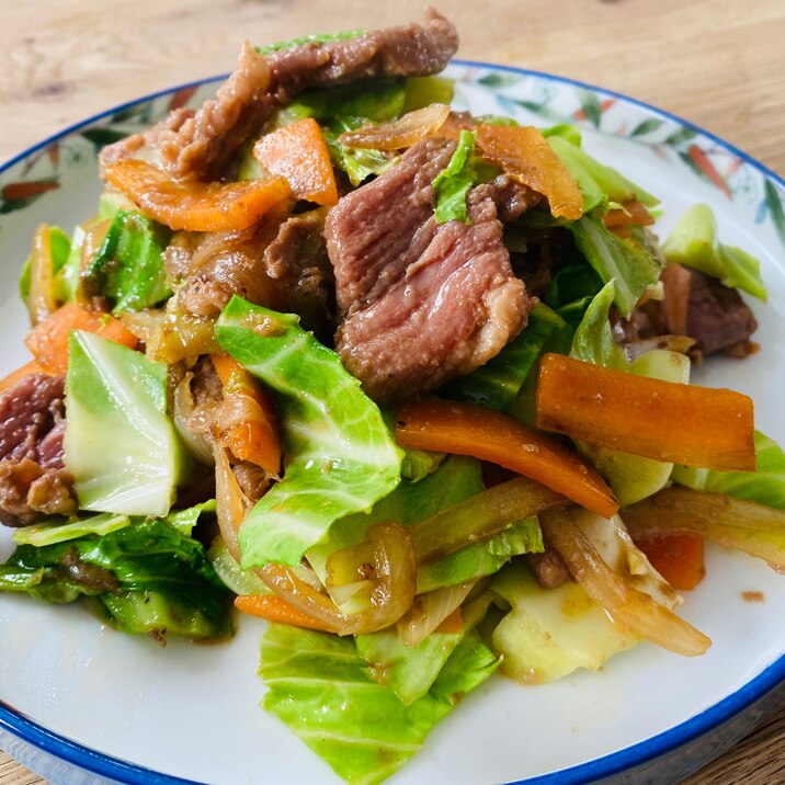タレつきカルビー焼肉野菜炒め レシピ 作り方 By Kimuキッチン O 楽天レシピ